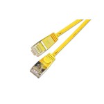 Slim Wirewin Pachcable: F/FTP, 1.5m, yellow, Cat.6, AWG36, doppelt geschirmt, 4mm