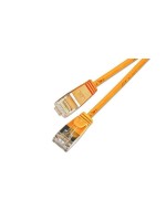 Slim Wirewin Pachcâble: F/FTP, 50cm, orange, Cat.6, AWG36, doppelt geschirmt, 4mm