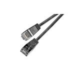 Slim Wirewin Pachcâble: F/FTP, 5m, noir, Cat.6, AWG36, doppelt geschirmt, 4mm