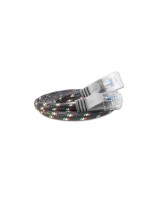 Wirewin Slim Toughcâble: UTP, 0.5m, gris, Cat.6, AWG36, Klinkenschutz, Nylonmantel