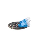 Wirewin Slim Toughcâble: UTP, 3m, bleu, Cat.6, AWG36, Klinkenschutz, Nylonmantel