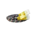 Wirewin Slim Toughcable: UTP, 3m, yellow, Cat.6, AWG36, Klinkenschutz, Nylonmantel
