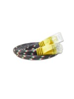 Wirewin Slim Toughcâble: UTP, 3m, jaune, Cat.6, AWG36, Klinkenschutz, Nylonmantel