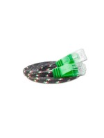 Wirewin Slim Toughkabel: UTP, 0.5m, grün, Cat.6, AWG36, Klinkenschutz, Nylonmantel
