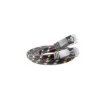 Wirewin Slim Toughkabel: STP, 5m, grau, Cat.6, AWG36, Klinkenschutz, Nylonmantel