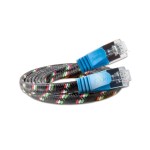 Slim Wirewin Toughkabel: STP, 0.5m, blau, Cat.6, AWG36, Klinkenschutz, Nylonmantel