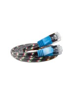 Slim Wirewin Toughcâble: STP, 1m, bleu, Cat.6, AWG36, Klinkenschutz, Nylonmantel