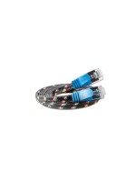 Slim Wirewin Toughcâble: STP, 10m, bleu, Cat.6, AWG36, Klinkenschutz, Nylonmantel