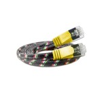 Slim Wirewin Toughkabel: STP, 3m, gelb, Cat.6, AWG36, Klinkenschutz, Nylonmantel