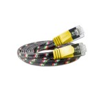 Slim Wirewin Toughcâble: STP, 10m, jaune, Cat.6, AWG36, Klinkenschutz, Nylonmantel