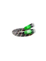 Slim Wirewin Toughcâble: STP, 0.25m, vert, Cat.6, AWG36, Klinkenschutz, Nylonmantel