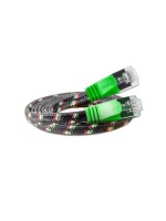 Slim Wirewin Toughcâble: STP, 10m, vert, Cat.6, AWG36, Klinkenschutz, Nylonmantel