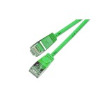 Slim Wirewin Pachcable: F/FTP, 7.5m, grün, Cat.6, AWG36, doppelt geschirmt, 4mm