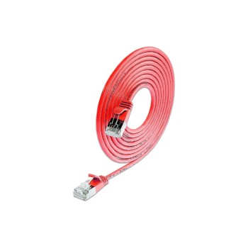 Slim Wirewin Pachkabel: F/FTP, 7.5m, rot, Cat.6, AWG36, doppelt geschirmt, 4mm Slim Wirewin Pachkabel: F/FTP, 7.5m, rot, Cat.6, AWG36, doppelt geschirmt, 4mm