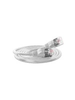Slim Wirewin Pachcâble: F/FTP, 7.5m, blanc, Cat.6, AWG36, doppelt geschirmt, 4mm