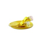 Slim Wirewin Patchkabel: UTP, 7.5m, gelb, Cat.6, AWG36, Klinkenschutz, rund, 2.8mm