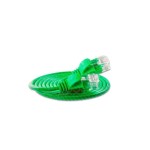 Slim Wirewin Patch cable: UTP, 7.5m, grün, Cat.6, AWG36, Klinkenschutz, rund, 2.8mm