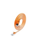 Slim Wirewin Câble patch: UTP, 7.5m, orange, Cat.6, AWG36, Klinkenschutz, rund, 2.8mm