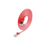 Slim Wirewin Patch cable: UTP, 7.5m, red, Cat.6, AWG36, Klinkenschutz, rund, 2.8mm