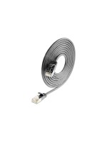 Slim Wirewin Câble patch: UTP, 7.5m, noir, Cat.6, AWG36, Klinkenschutz, rund, 2.8mm