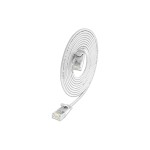 Slim Wirewin Patch cable: UTP, 7.5m, white, Cat.6, AWG36, Klinkenschutz, rund, 2.8mm