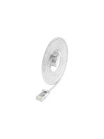 Slim Wirewin Câble patch: UTP, 7.5m, blanc, Cat.6, AWG36, Klinkenschutz, rund, 2.8mm