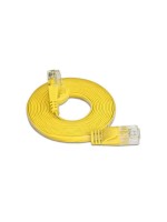 Wirewin Slim Câble patch: UTP, 0.15m, jaune, Cat.6, AWG36, Klinkenschutz, Längenaufdruck