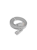 Wirewin Slim Câble patch: UTP, 0.15m, gris, Cat.6, AWG36, Klinkenschutz, Längenaufdruck