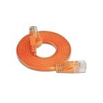 Wirewin Slim Patch cable: UTP, 0.15m, orange, Cat.6, AWG36, Klinkenschutz, Längenaufdruck