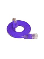 Wirewin Slim Câble patch: UTP, 0.15m,violett, Cat.6, AWG36, Klinkenschutz, Längenaufdruck