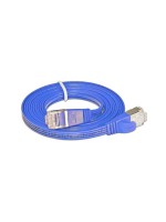 Wirewin Slim Câble patch: STP, 0.15m, bleu, Cat.6, AWG36, Klinkenschutz, Längenaufdruck