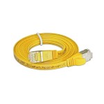 Wirewin Slim Câble patch: STP, 0.15m, jaune, Cat.6, AWG36, Klinkenschutz, Längenaufdruck