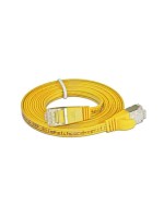 Wirewin Slim Patchkabel: STP, 0.15m, gelb, Cat.6, AWG36, Klinkenschutz, Längenaufdruck