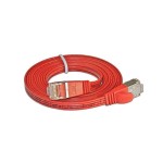Wirewin Slim Câble patch: STP, 0.15m, rouge , Cat.6, AWG36, Klinkenschutz, Längenaufdruck
