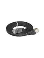 Wirewin Slim Câble patch: STP, 0.15m,noir, Cat.6, AWG36, Klinkenschutz, Längenaufdruck