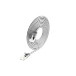 Slim Wirewin Patchkabel: U/FTP, 5.0m, grau, Cat.6A, LSOH, Klinke nicht brechbar, 3.8mm