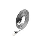 SLIM Câble patch slim Cat 6A, U/FTP, 1.5 m, Noir