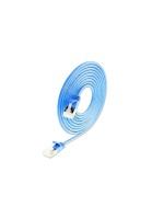 SLIM Câble patch slim RJ-45 - RJ-45, Cat 6A, U/FTP, 0.25 m, Bleu