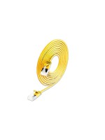 Slim Wirewin patch cable: U/FTP, 7.0m, yellow, Cat.6A, LSOH, Klinke nicht brechbar, 3.8mm
