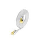 Slim Wirewin patch cable: U/FTP, 2.0m, white, Cat.6A, PVC, Klinke nicht brechbar,1.85x6mm