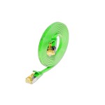 SLIM Câble patch slim Cat 6A, U/FTP, 5 m, Vert