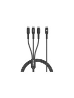 Smallrig Câble 3 en 1 USB type C - USB type C, 1.2 m