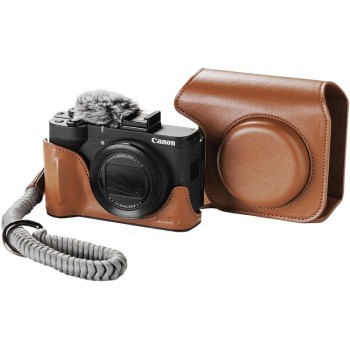 Smallrig Set d'étuis en cuir pour Canon PowerShot V1 Brun