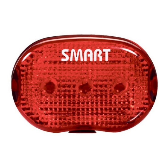Smart RL403R, Rücklicht,  3 LED, Farbe: noir, avec Batterien et Halter