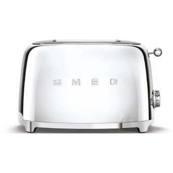 SMEG Toaster 50's TSF01SSEU, 2 extra breite Toastschlitze, 950 Watt