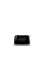 SMEG Toaster 50's black, 2 extra breite Toastschlitze, 950 Watt