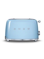 SMEG Toaster 50's pastellblau, 2 extra breite Toastschlitze, 950 Watt