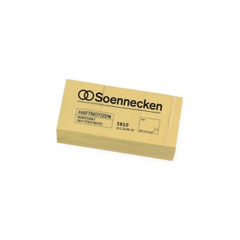 Soennecken Haftnotiz 50 x 40 mm, 12 x 100 Blatt, yellow