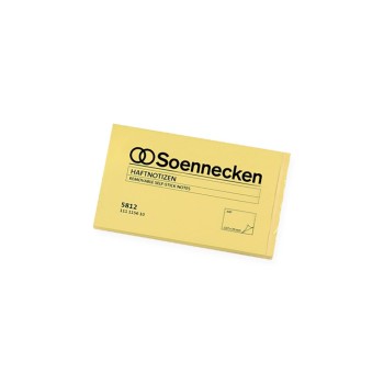 Soennecken Haftnotiz 125 x 75 mm, 100 Blatt, yellow, Pack à 12x100 Blätter