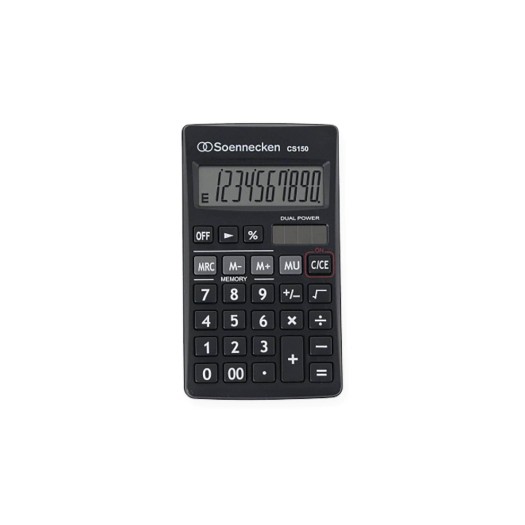 Soennecken Calculatrice CS150, Noir